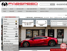 Tablet Screenshot of fabspeed.com